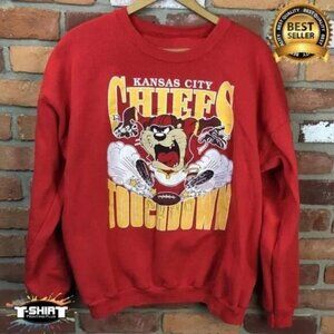 Vintage NFL Kansas City Chiefs Sweatshirt , red Color Unisex